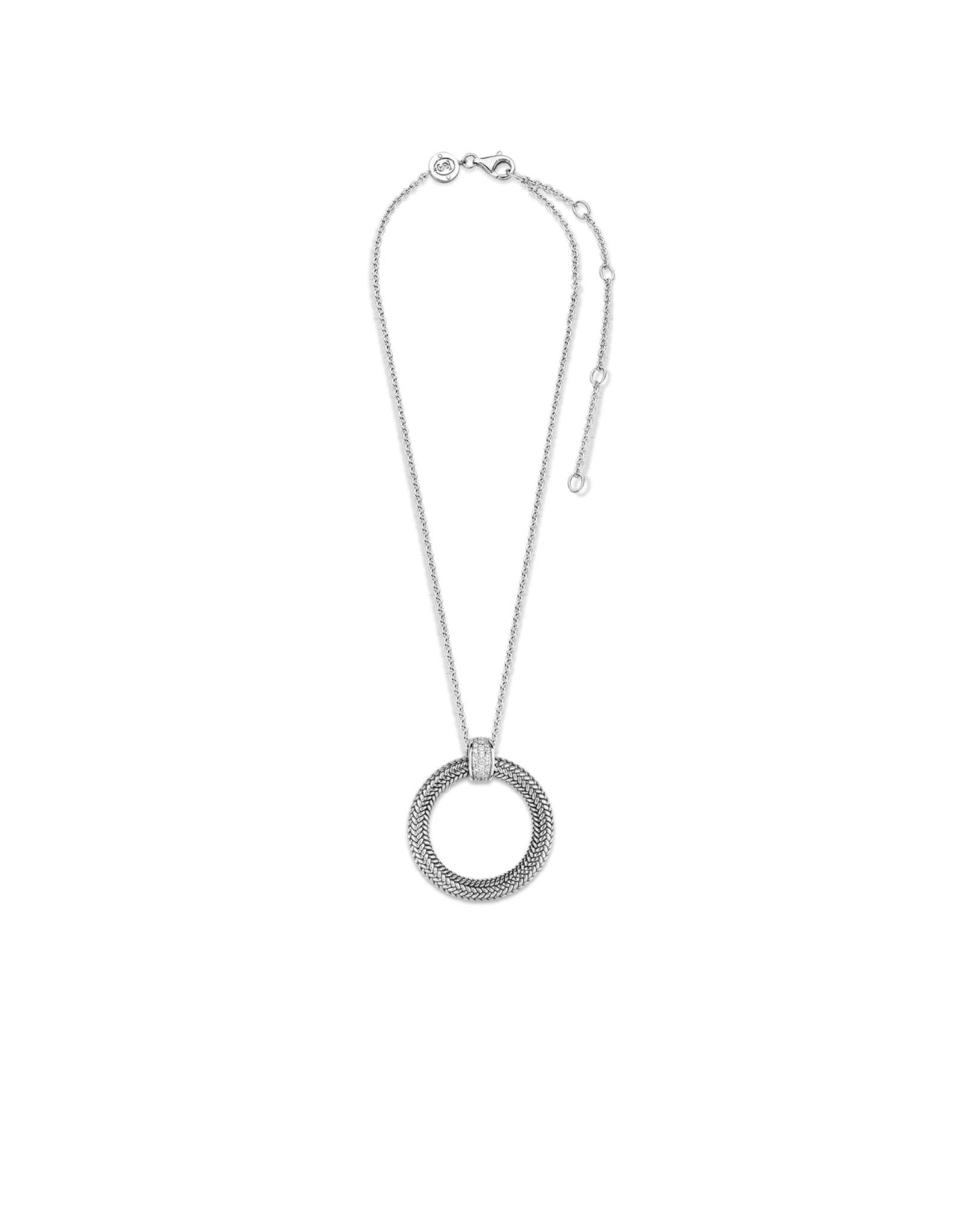 Braided Circle Necklace- 3925ZI/48