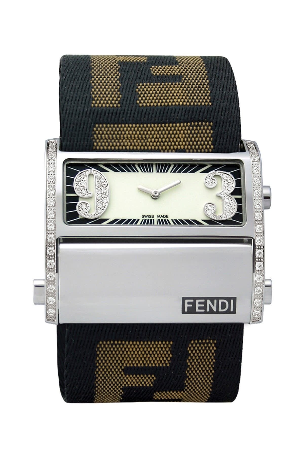 Fendi Zip Code Watch With Diamond Dial Snow S Jewelers