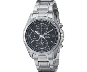 Mens Seiko Solar Chronograph Watch with Stainless Steel Band, 39mm - Snow's  Jewelers Miami Lakes