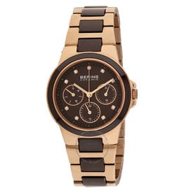 Rose Gold and Chocolate Ceramic Bering Watch