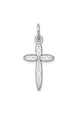 14K White Gold Small Passion Cross