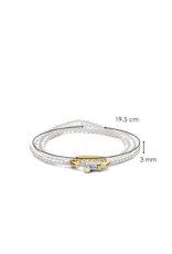 Triple Wrap Pearl Bracelet and Pearl Necklace- 2976PW