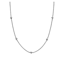 Silver Zirconia by the Inch Necklace