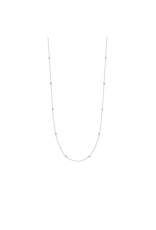 Silver Zirconia by the Inch Necklace- 3978ZI