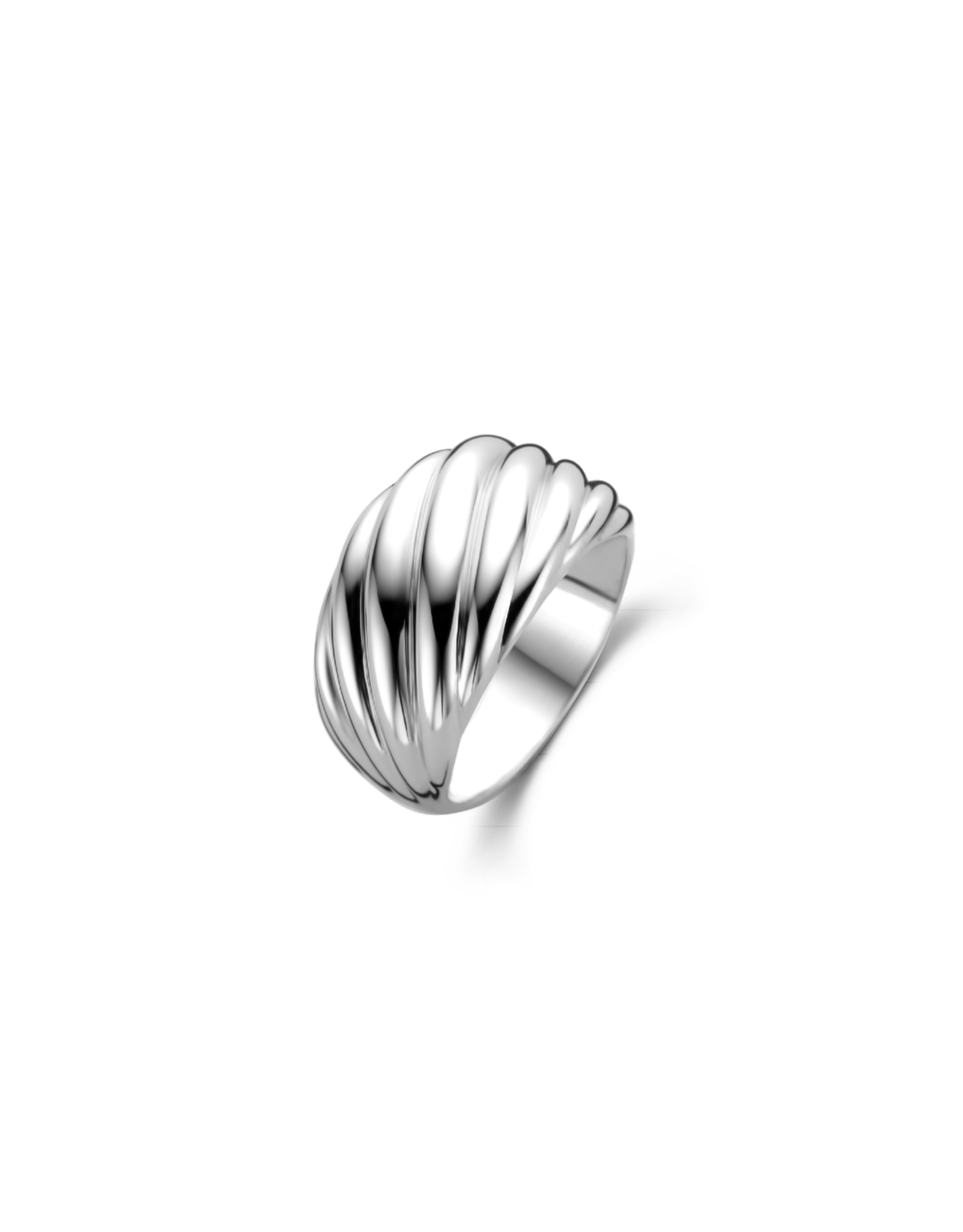 Twisted Chunky Silver Ring- 12238SI
