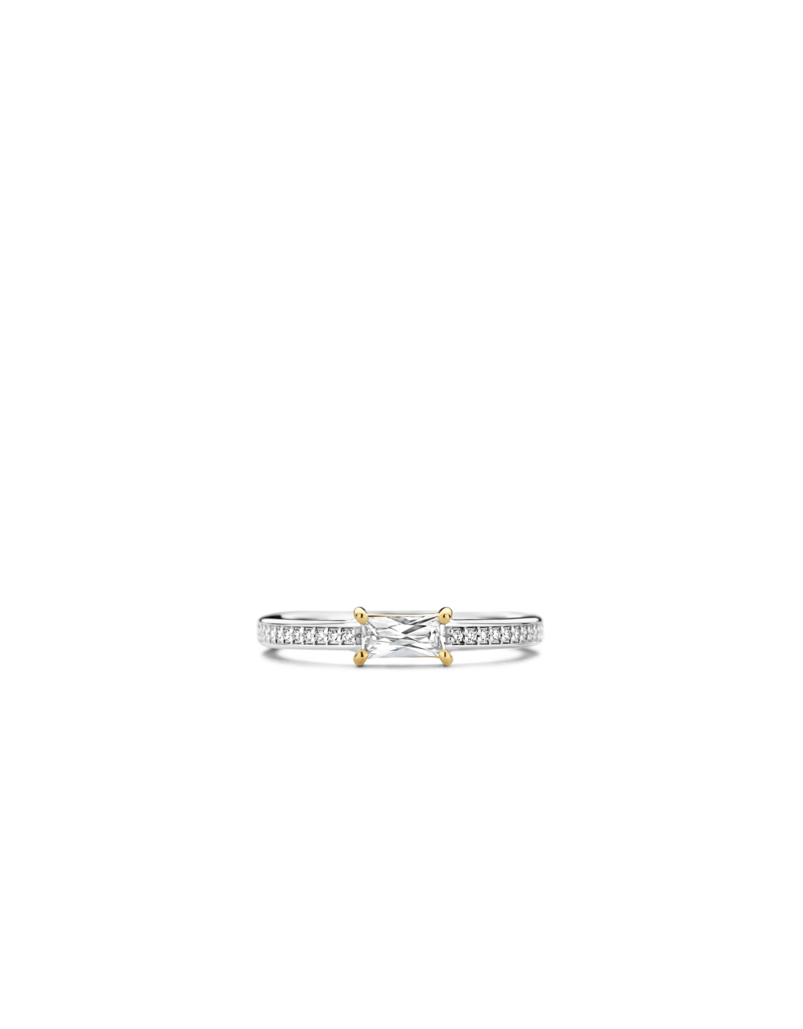 East-West Baguette Zirconia Stackable Ring - Zirconia- 12248ZY/50