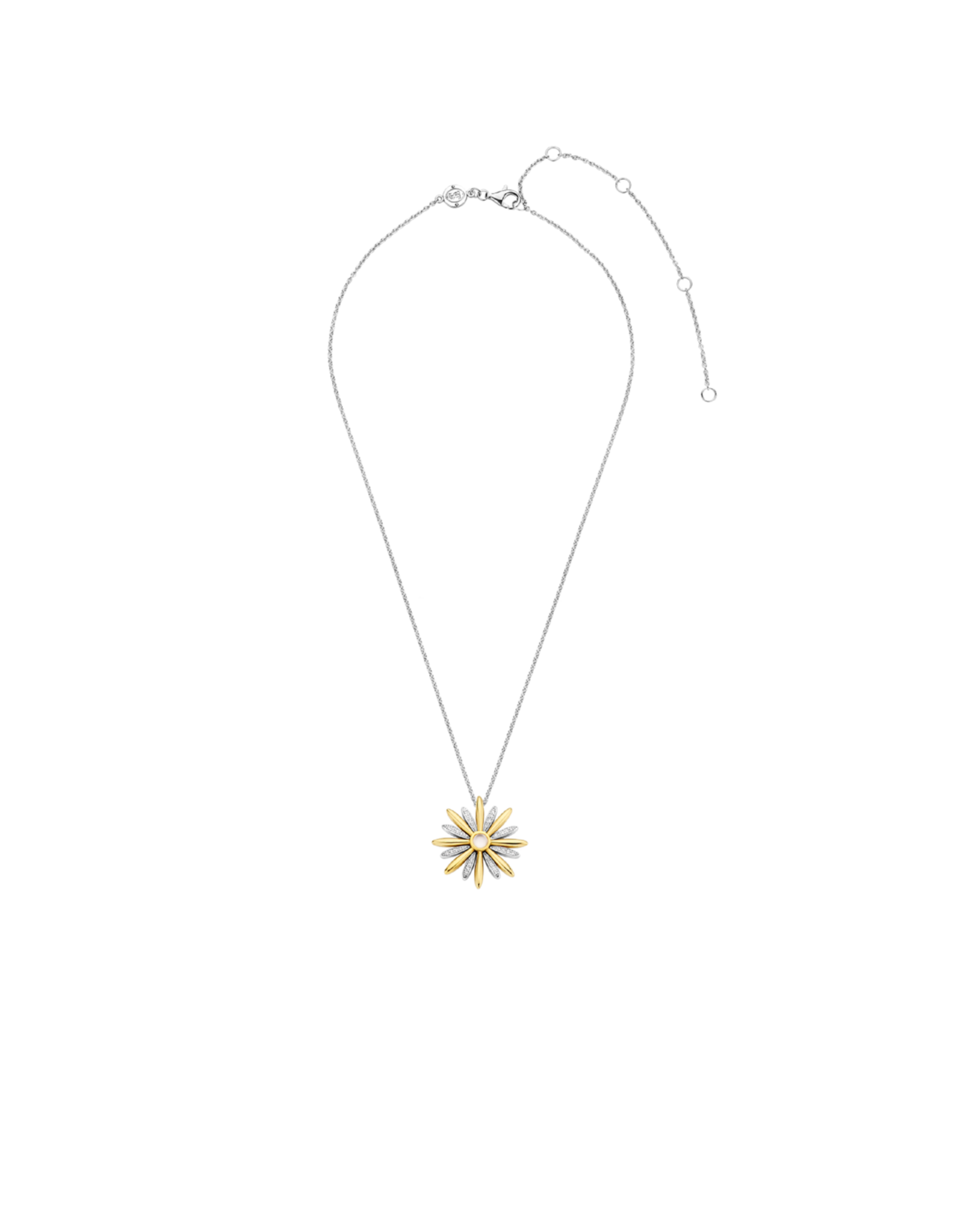 Small 2-tone Starburst Necklace- 3974ZY/42