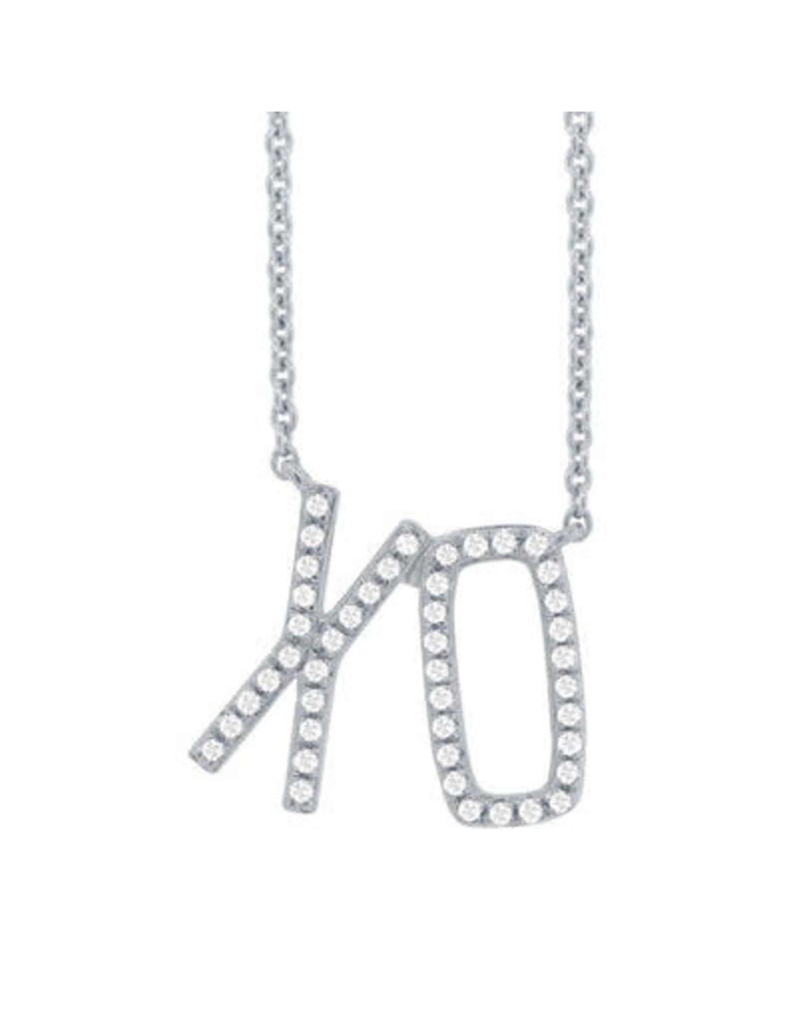 14k Gold XO Necklace – Sabrina Design