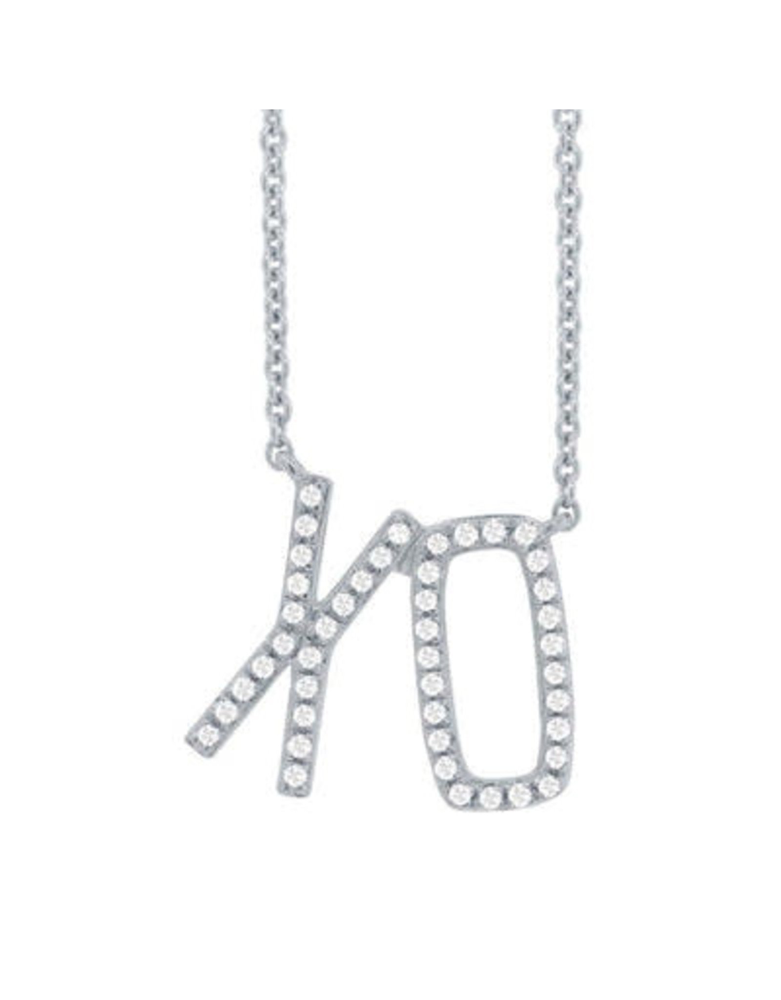 White Gold XO Necklace for Women | Jennifer Meyer