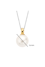 Yellow Gold Plated Large Pearl Pendant- 6814PW