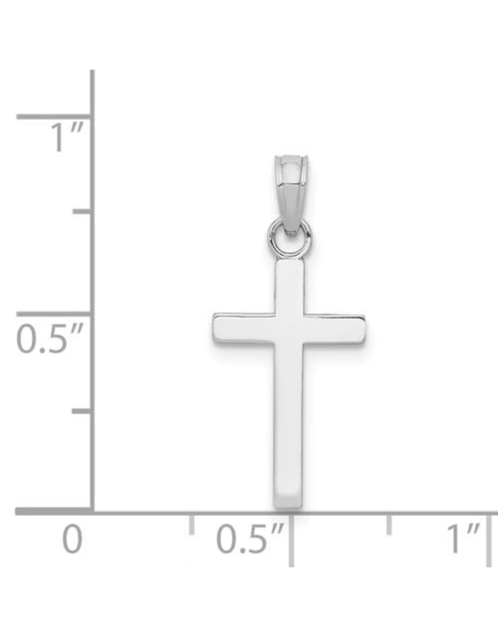 14K White Gold Effortless Classic Cross