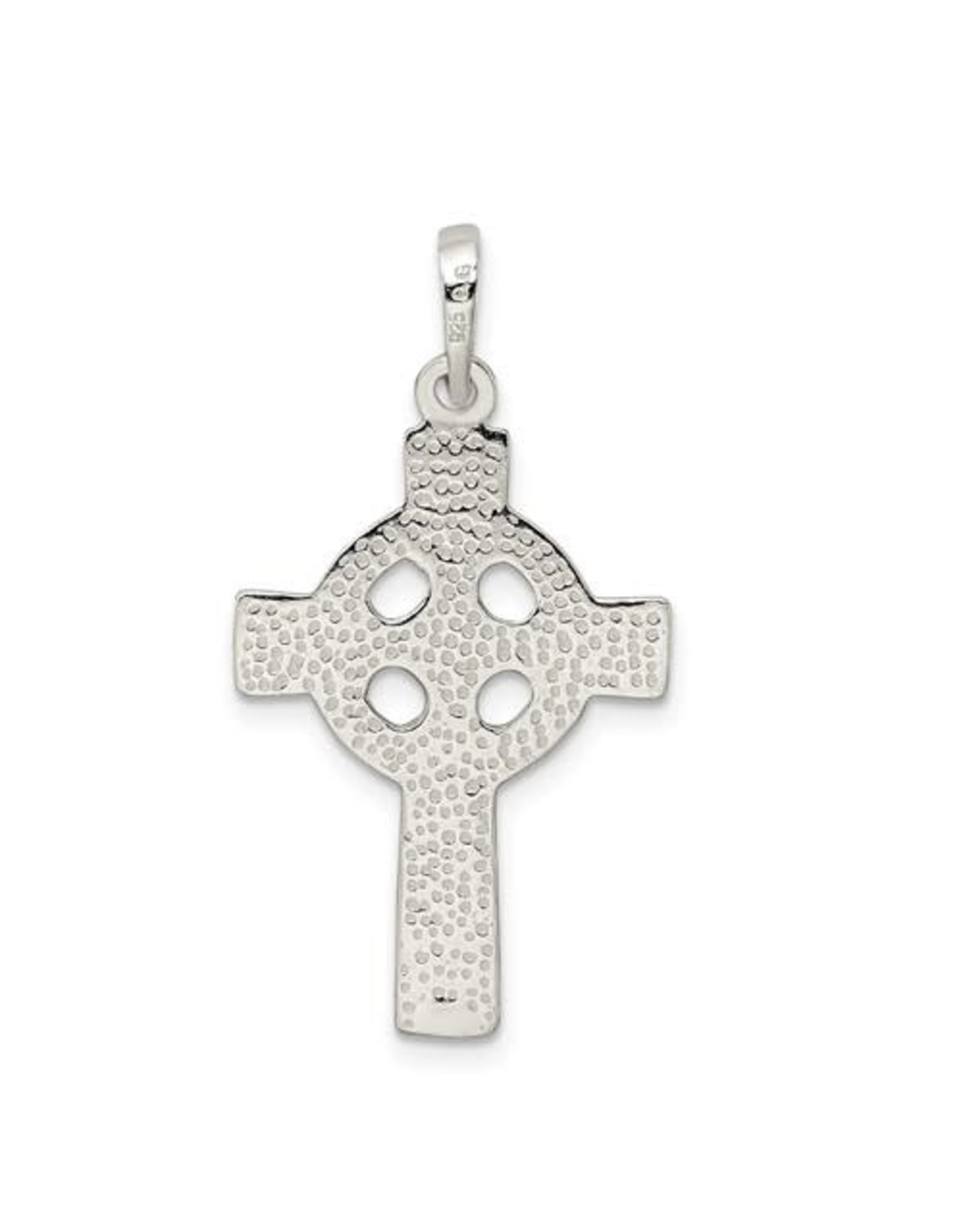 Silver Polished Celtic Cross Pendant