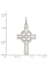 Silver Polished Celtic Cross Pendant