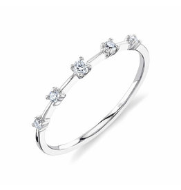 14K W/G Dainty Stackable Diamond Ring