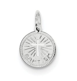 Sterling Silver Engravable Baptism Disc