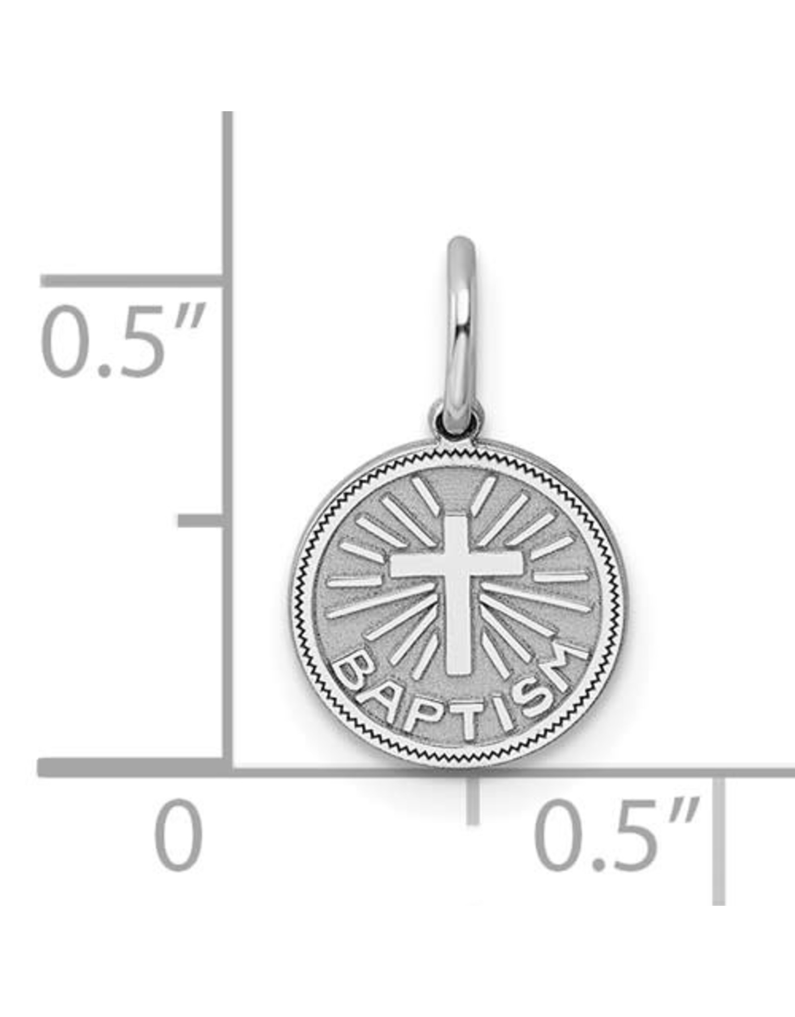 Sterling Silver Engravable Baptism Disc