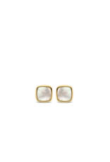 Minimalistic Mother of Pearl Stud Earrings- 7885MW