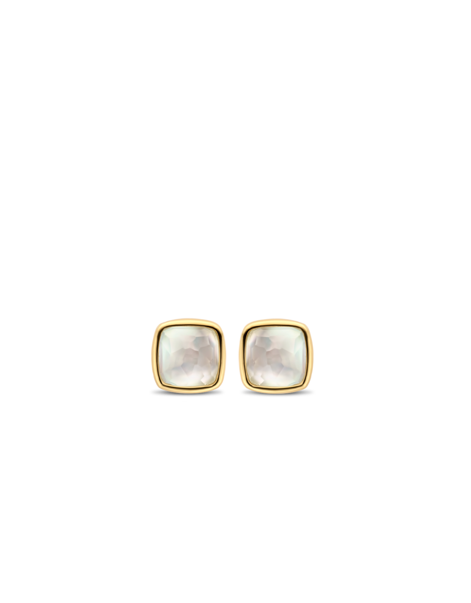 Minimalistic Mother of Pearl Stud Earrings- 7885MW