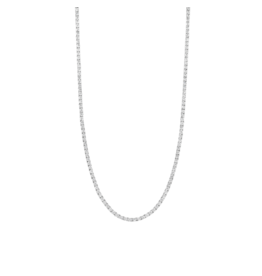 Silver Zirconia Tennis Necklace