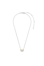 Minimalistic Anchor Link Pave Necklace - 3986ZY/42