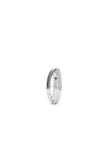 Entwined SIlver Textured Ring- 12022ZI