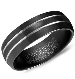Black Cobalt Band with White Lines