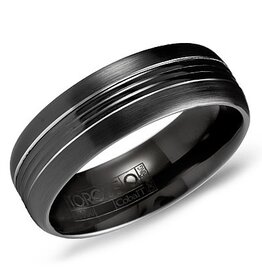 Black Cobalt Band with White Accents