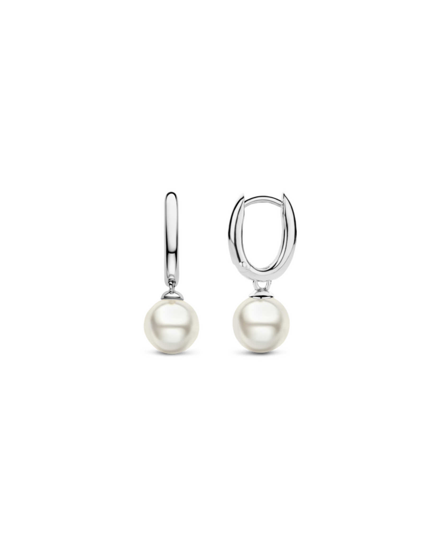 Single Pearl Dangle Earrings- 7939PW