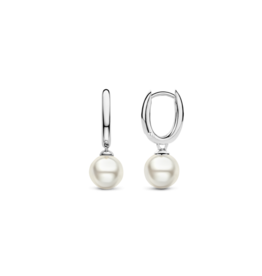 Single Pearl Dangle Earrings