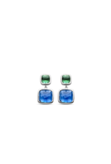 Blue and Green Statement Earrings- 7908DB