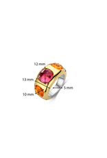Orange and Pink 3-stone ring- 12285OR/58