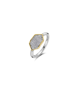 Geometric Pave Ring