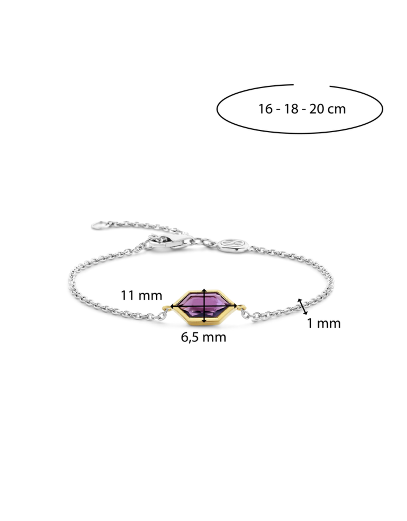 Geometric Purple Bracelet- 23029PU