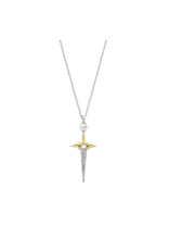 Pearl Cross Necklace- 34034YP/42