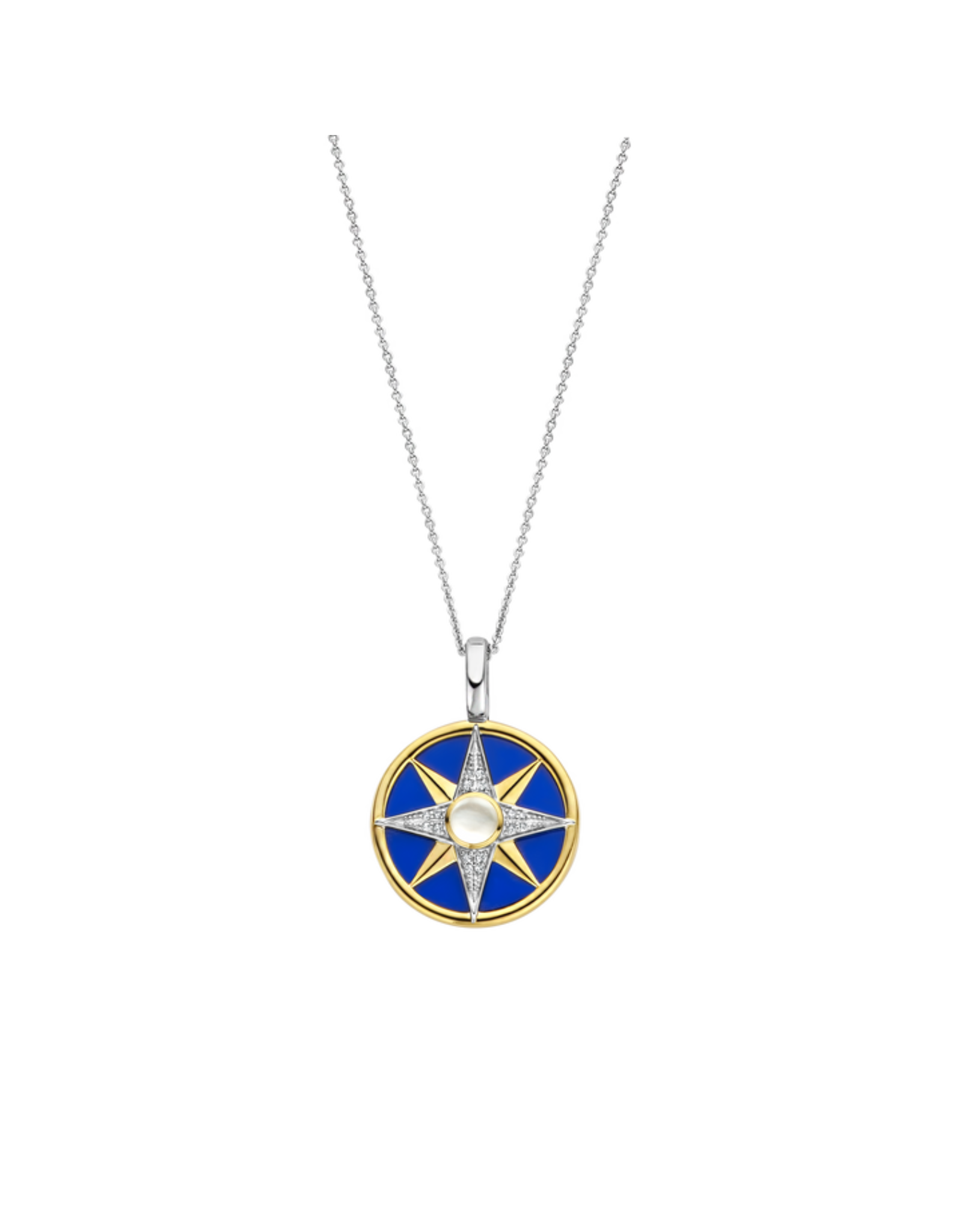 0.065 CT. T.W. Diamond Compass Pendant in Sterling Silver | Zales