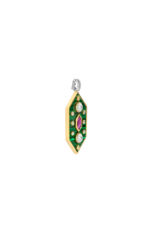 Malachite Jeweled Pendant- 6825MA