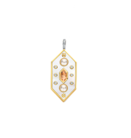 Mother Of Pearl Jeweled Pendant