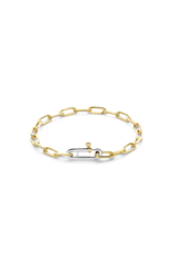 Yellow Plated Lightweight Bracelet- 23018SY