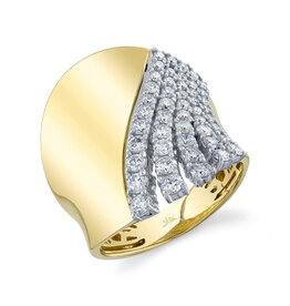 14K Y/G Diamond Fashion Ring