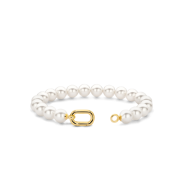 Pearl Bracelet with Gold-Plated Clasp