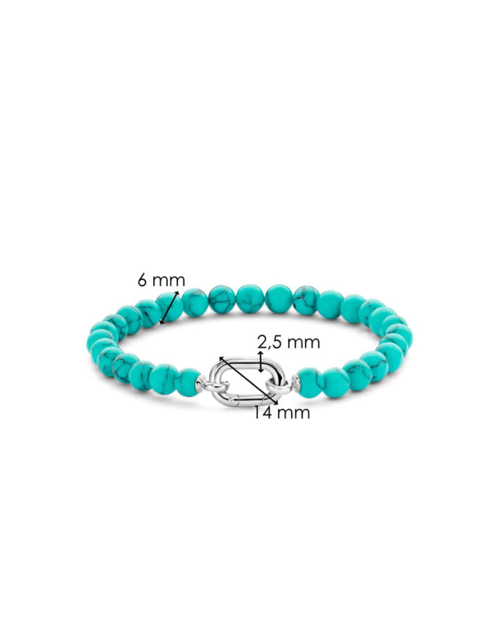 Turquoise Bracelet with Silver Clasp