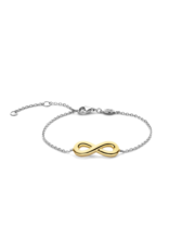Yellow Gold-Plated Infinity Bracelet
