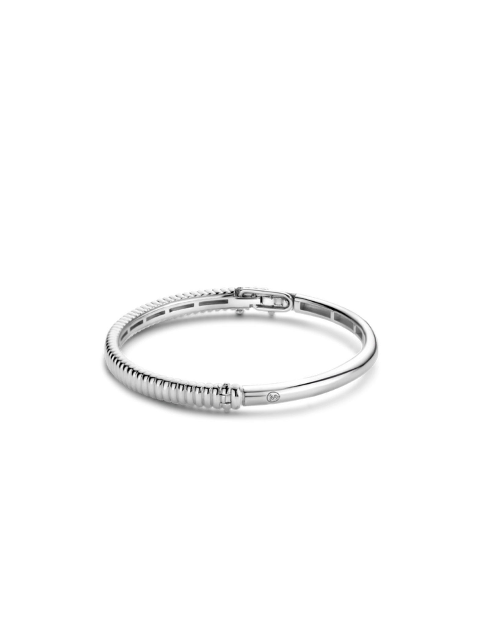 Silver Fluted Bangle