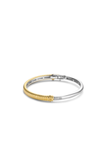 Yellow Gold-Plated Fluted Bangle