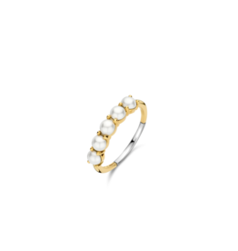 Gold Plated Stackable Pearl Ring