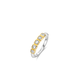 Gold Plated Zirconia Stackable Ring