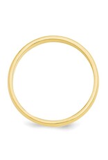 14K Yellow Gold Standard Half Round Band, 3mm