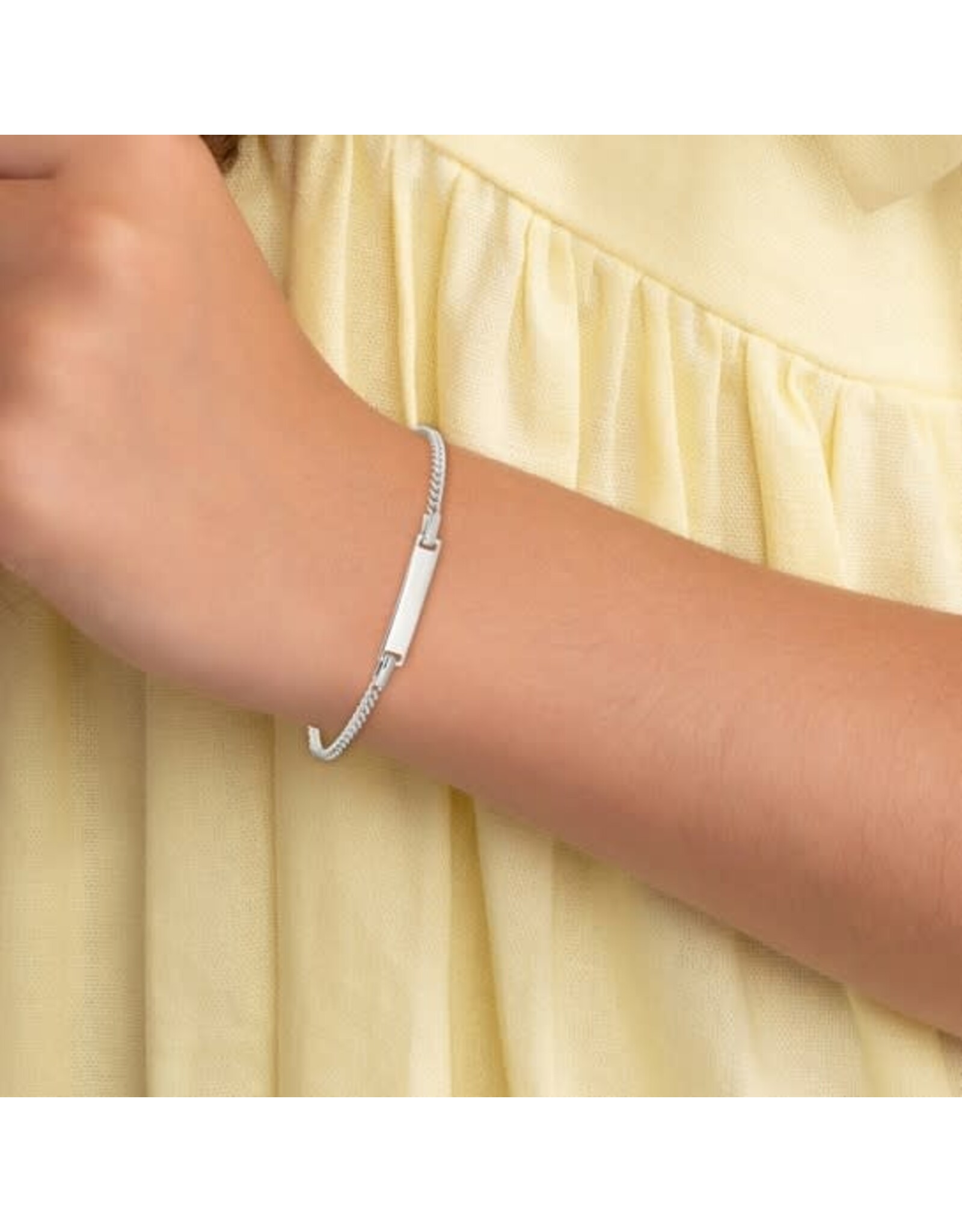 Baby id bracelet silver deals