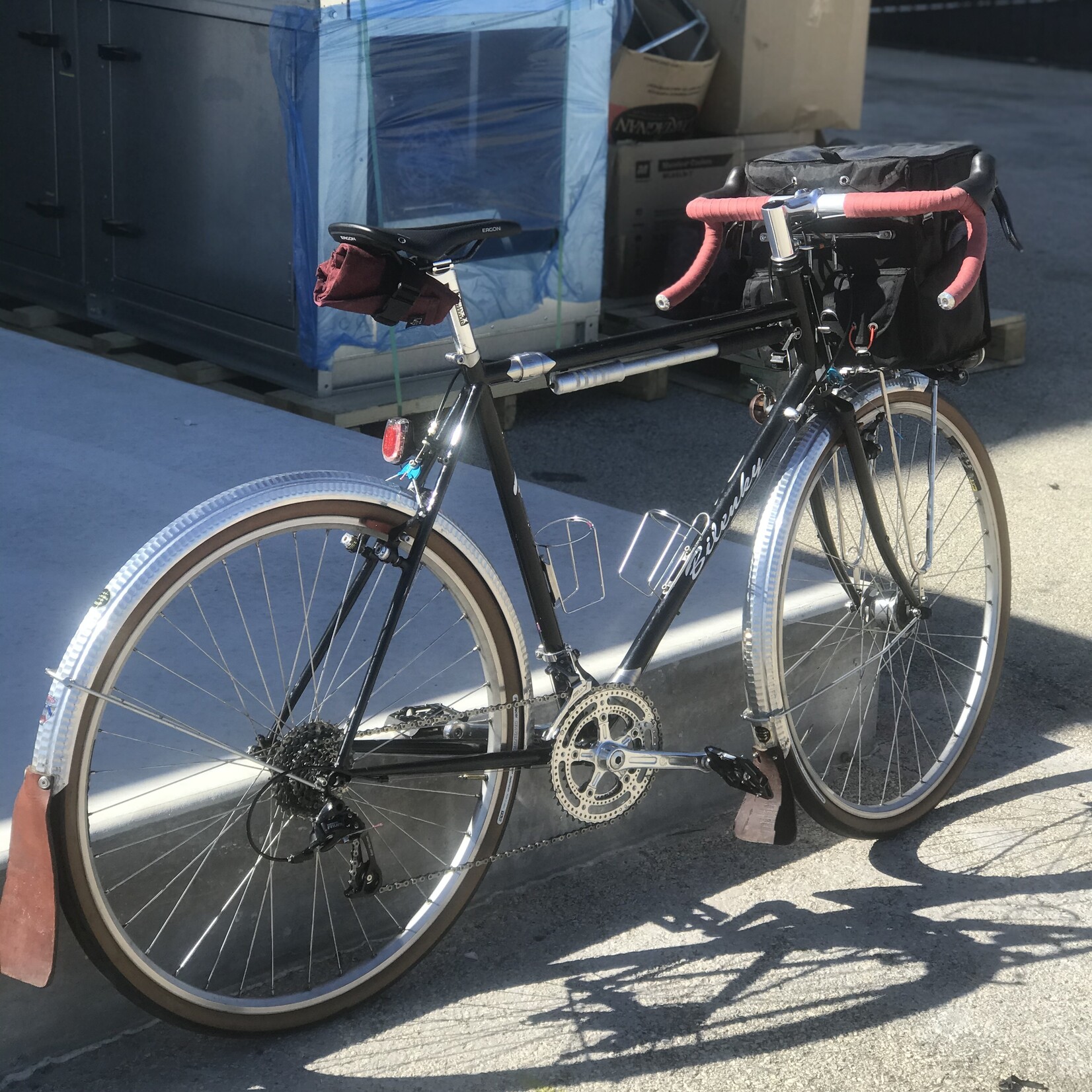 Velo Orange Velo Orange Nouveau Randonneur Handlebar - 31.8, 5 Degree Sweep, 85mm reach, 128mm Drop, 44cm, Silver