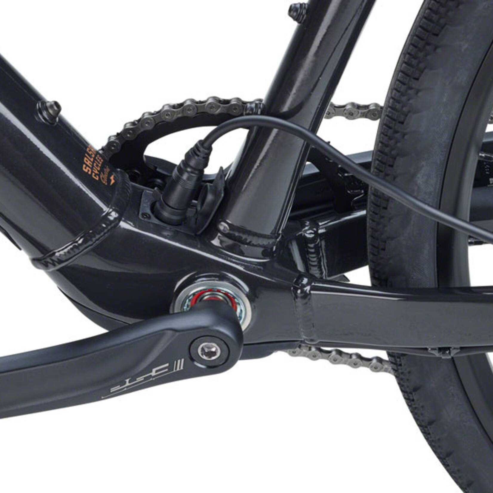 Salsa Salsa Confluence Flat Bar Altus 1x9 Ebike - 700c, Aluminum, Black, Small